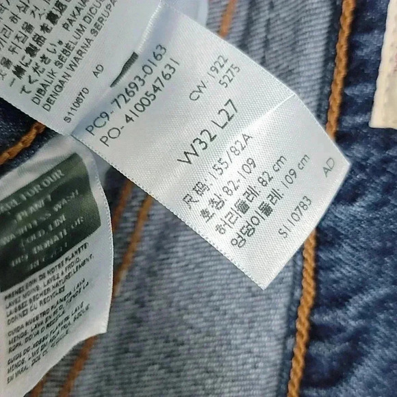 Levi's Ridcage Straight Ankle Jeans - Picture 9 of 12